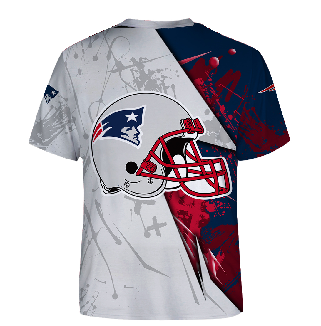 NFL new england patriots all over printed tshirt - back