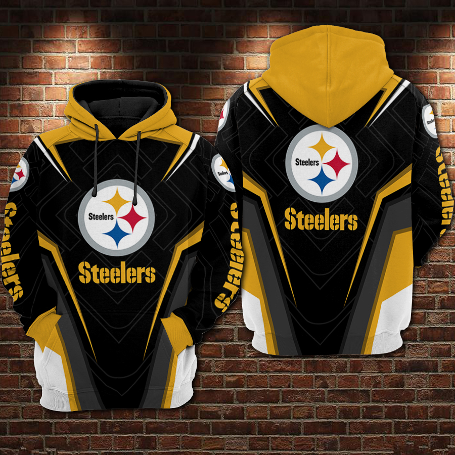 NFL pittsburgh steelers all over printed hoodie 1