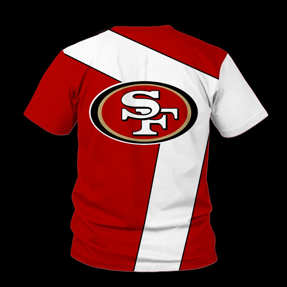 NFL san francisco 49ers full over print tshirt - back