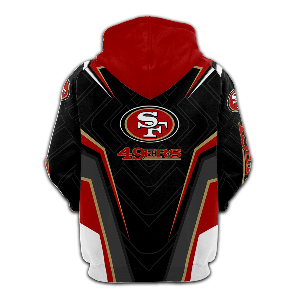 NFL san francisco 49ers full printing hoodie - back
