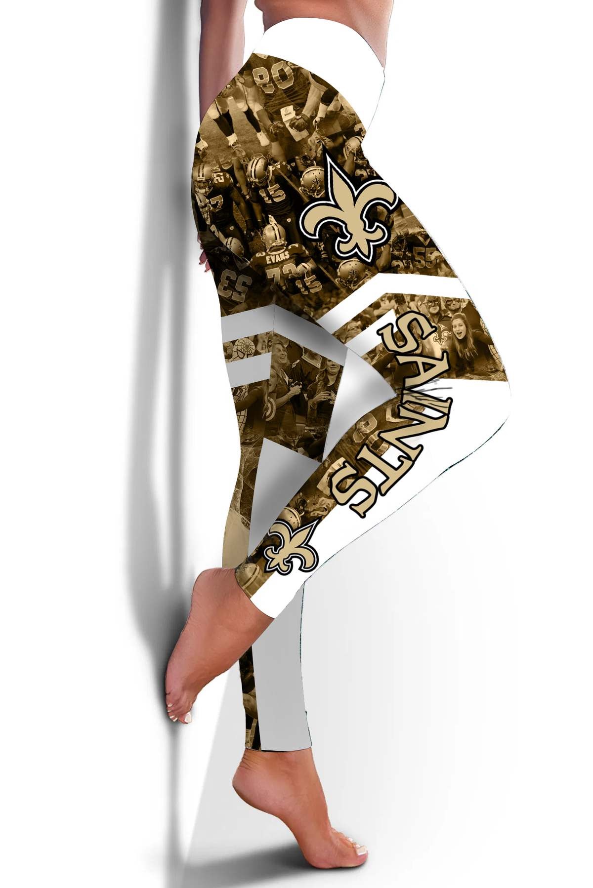 New orleans saints all over printed legging