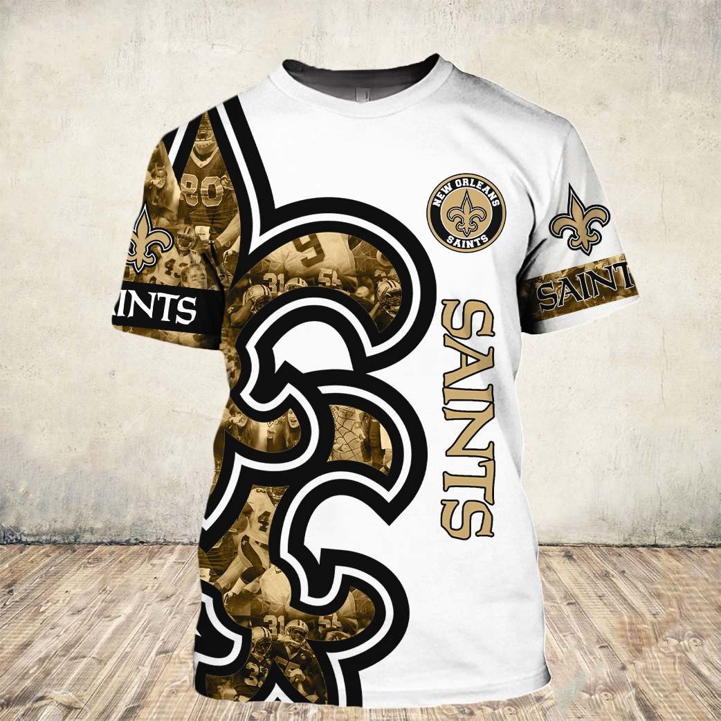 New orleans saints all over printed tshirt