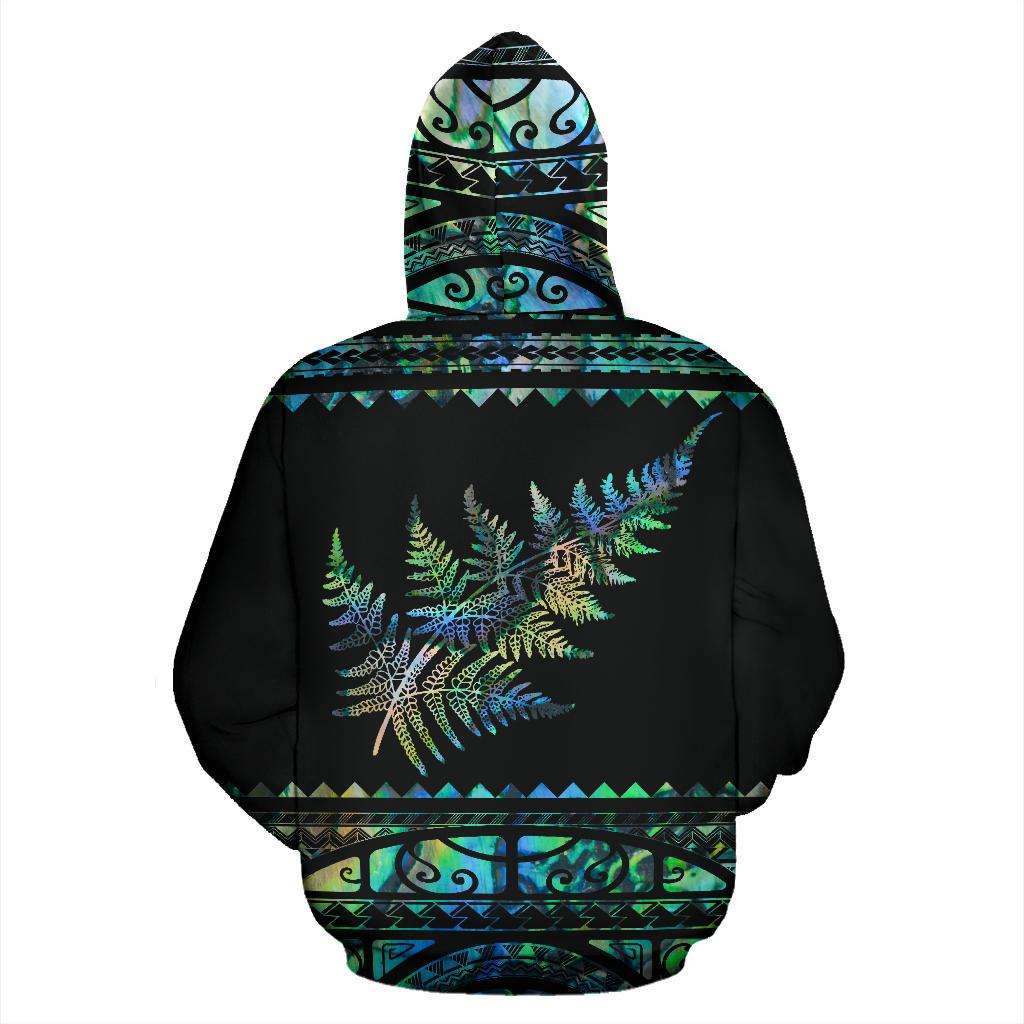 New zealand silver ferns aotearoa full printing zip hoodie - back