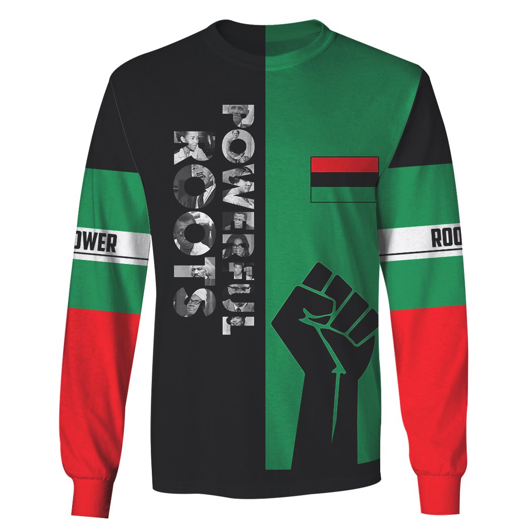 Powerful roots black history month full printing sweatshirt 1