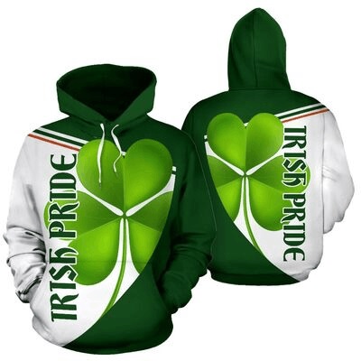St patrick's day irish pride full over print hoodie