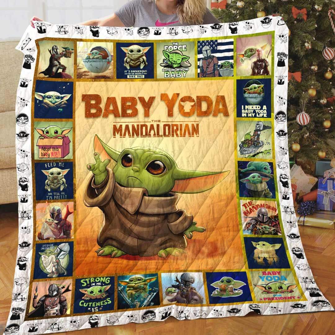 Star wars the mandalorian's baby yoda quilt 3