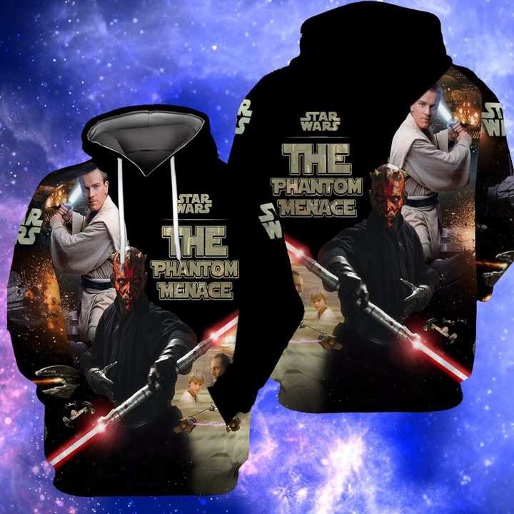 Star wars the phantom menace full over print hoodie
