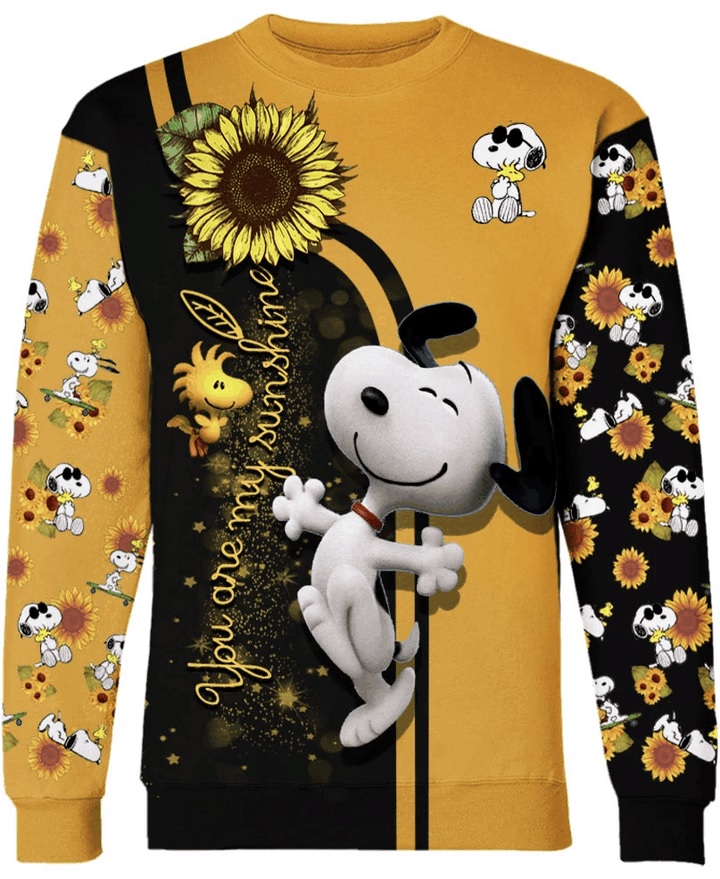 Sunflower you are my sunshine snoopy all over print sweatshirt