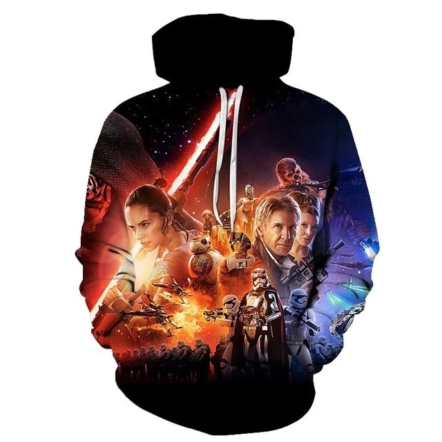 The star wars movie poster full printing hoodie 1
