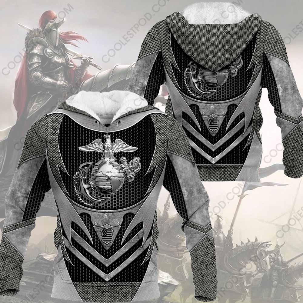 US marine armor all over printed hoodie