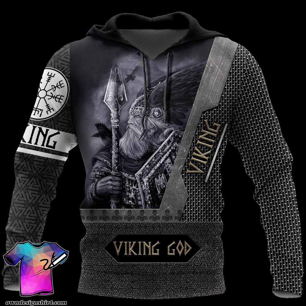 Viking God all over printed shirt