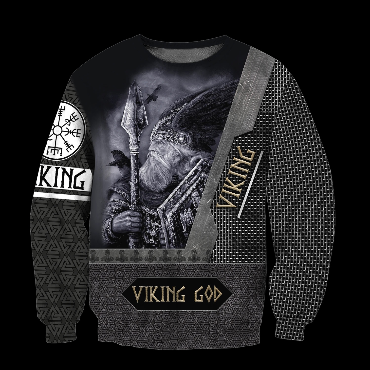 Viking God all over printed sweatshirt