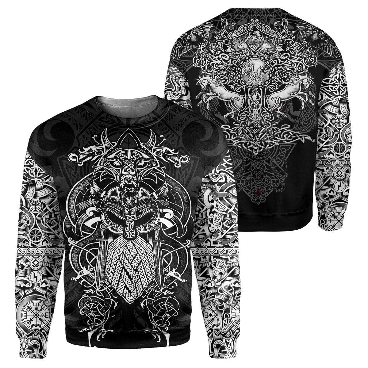 Viking all over print sweatshirt