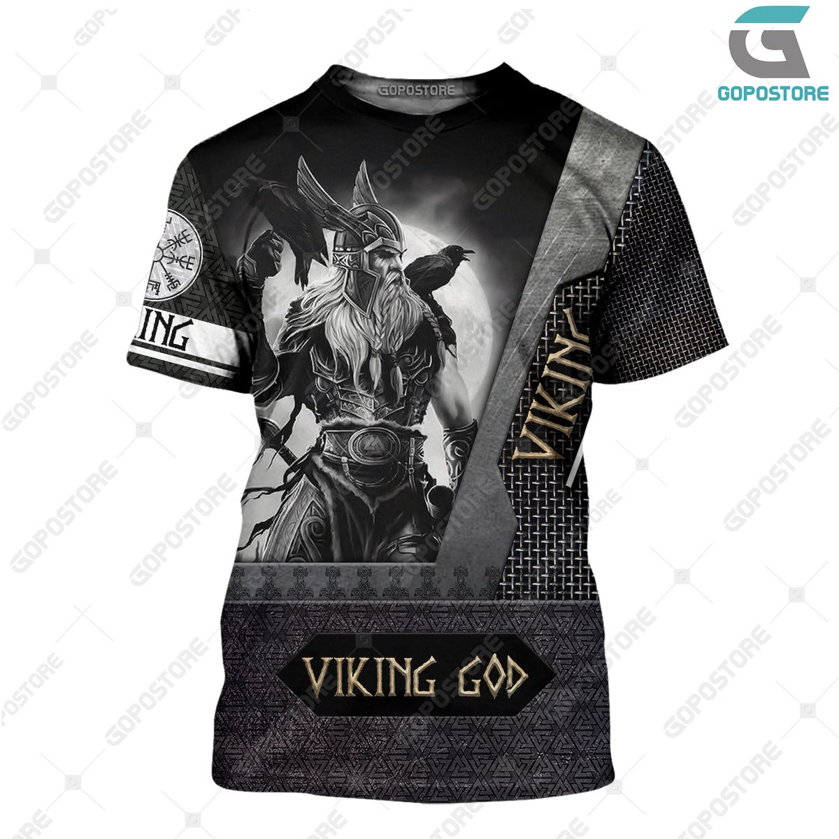 Viking god viking warrior full printing tshirt
