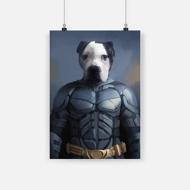 Batman bat dog poster 1