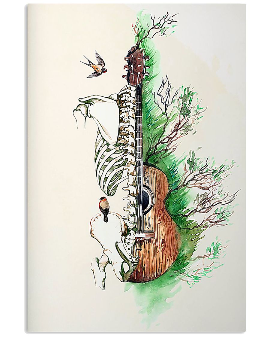 Chiropractor spine guitar wall art poster 1