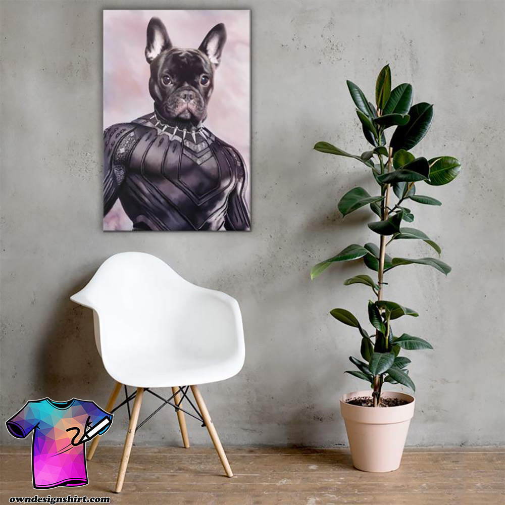 Dog black panther poster