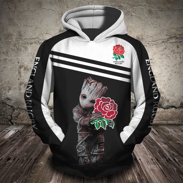 Groot hold england rugby full printing hoodie 2