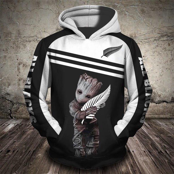 Groot new zealand national rugby union team full printing hoodie 2