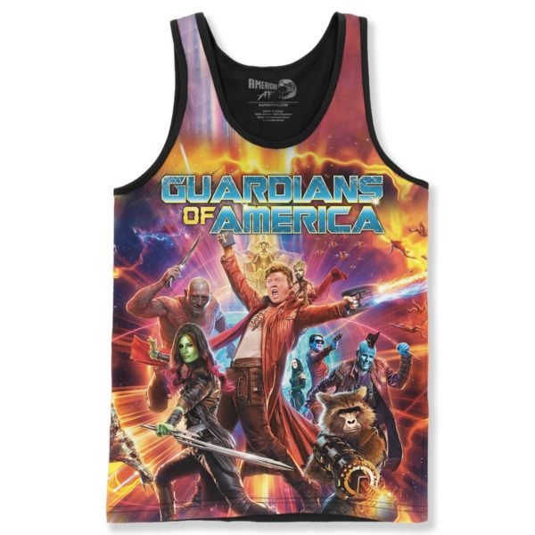Guardians of the galaxy guardians of a america full printing tank top
