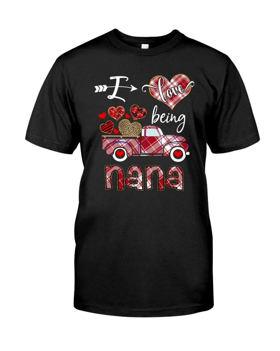 I love being a nana truck valentine guy shirt