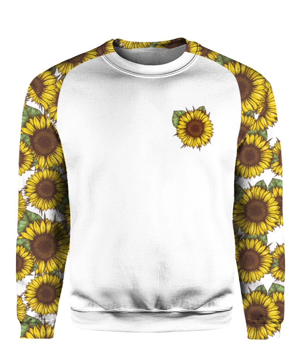 I'm blunt because god rolled me that way sunflower all over print sweatshirt