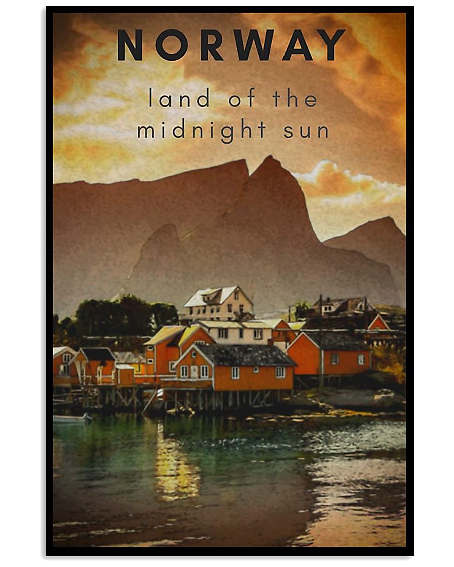Norway land of the midnight sun poster 1