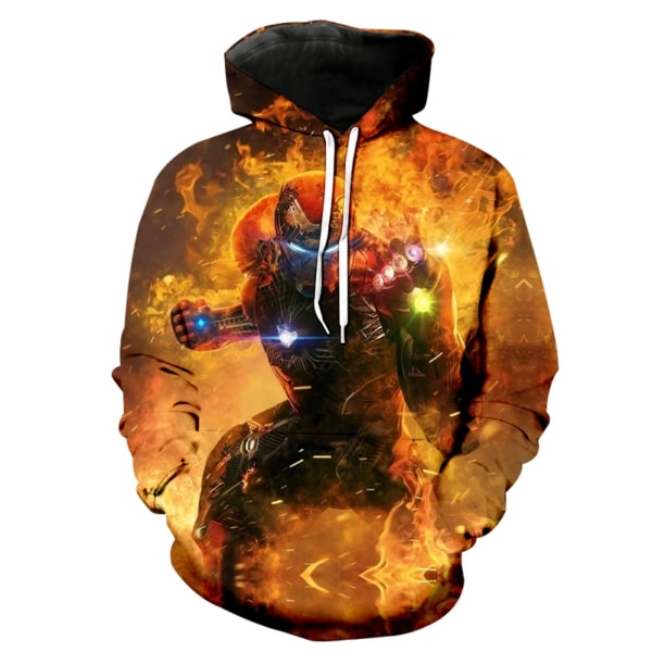 The avengers iron man full printing hoodie