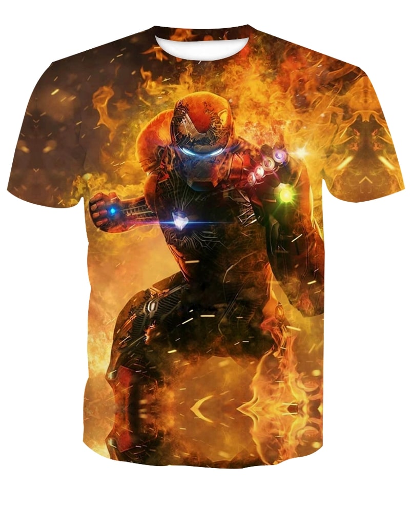 The avengers iron man full printing tshirt