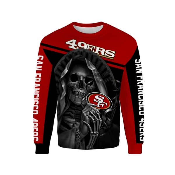 The death hold san francisco 49ers full printing sweatshirt