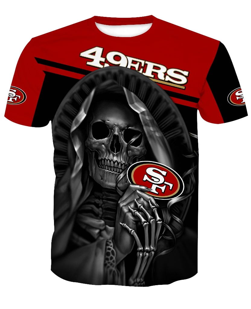 The death hold san francisco 49ers full printing tshirt