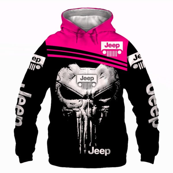 The jeep punisher all over printed hoodie