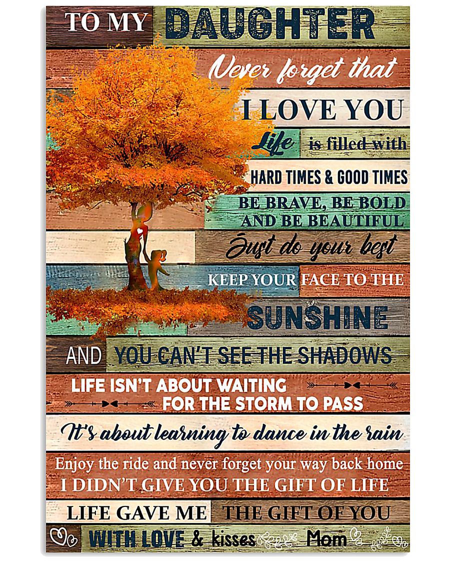 Tree fall to my daughter never forget that i love you poster 1