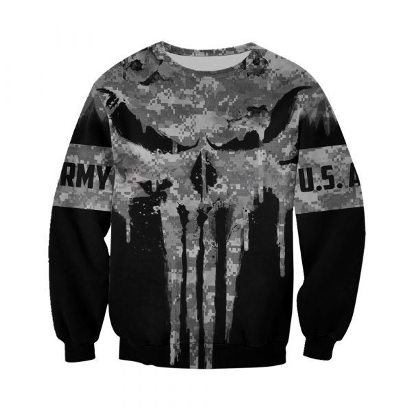 US army punisher all over printed sweatshirt