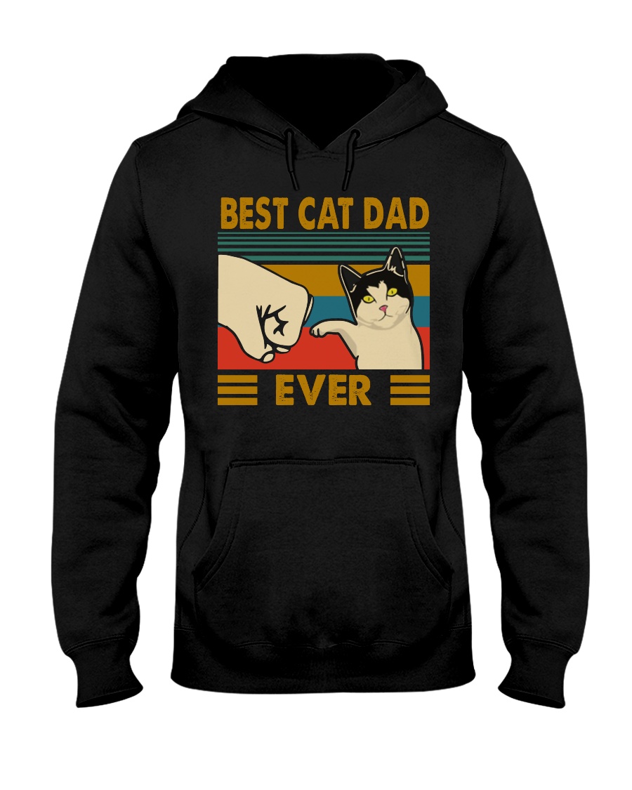 Vintage best cat dad ever hoodie