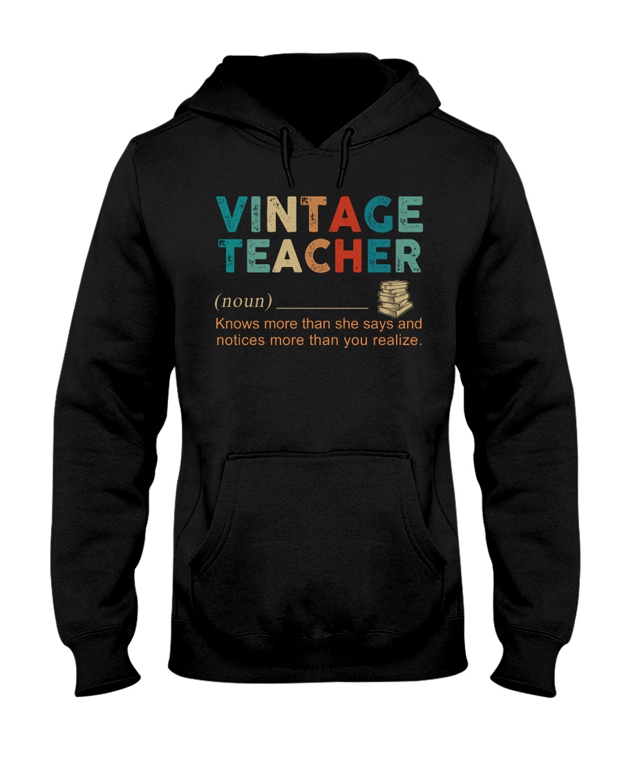 Vintage teacher definition hoodie