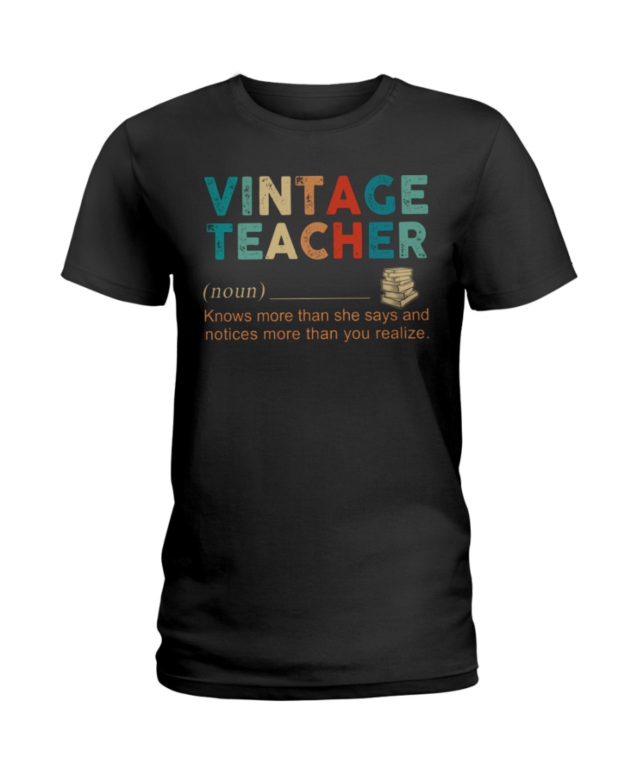 Vintage teacher definition lady shirt