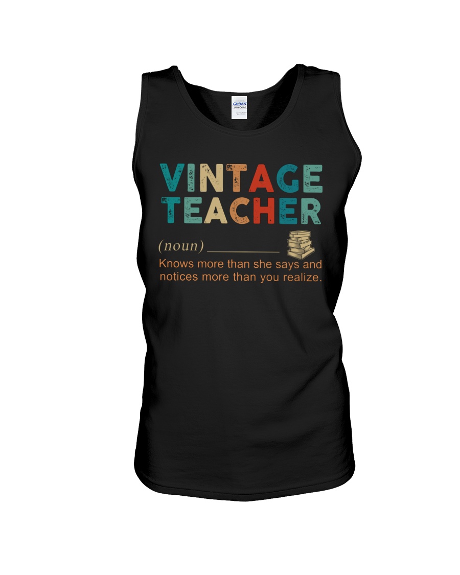 Vintage teacher definition tank top