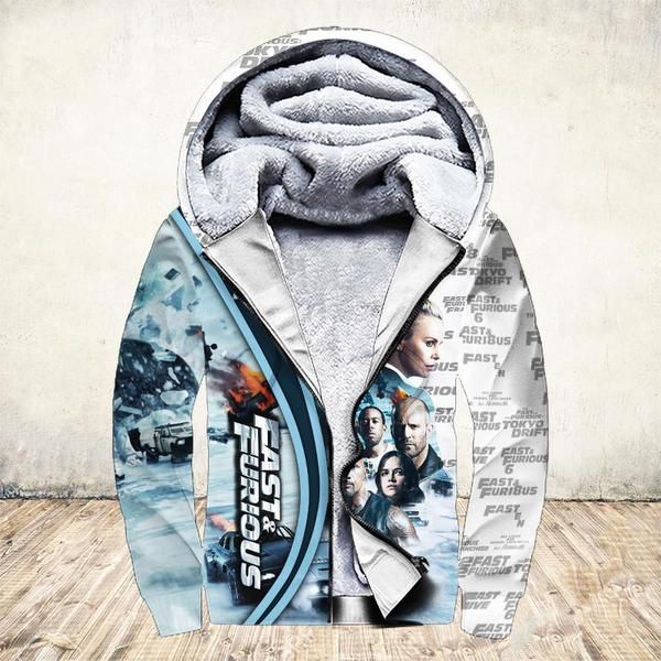 19 years of fast and furious thank you for the memories full printing fleece hoodie