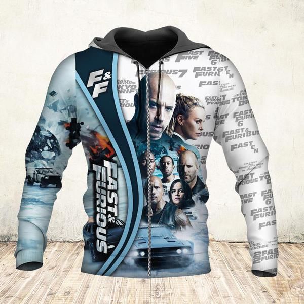 19 years of fast and furious thank you for the memories full printing zip hoodie