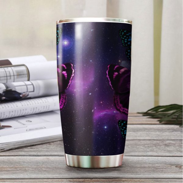 Butterfly night stainless steel tumbler 3