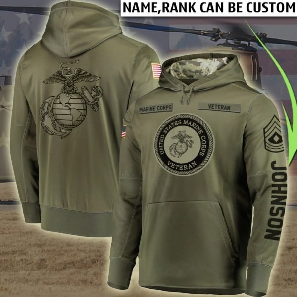 Custom united states marine corps all over printed hoodie 1
