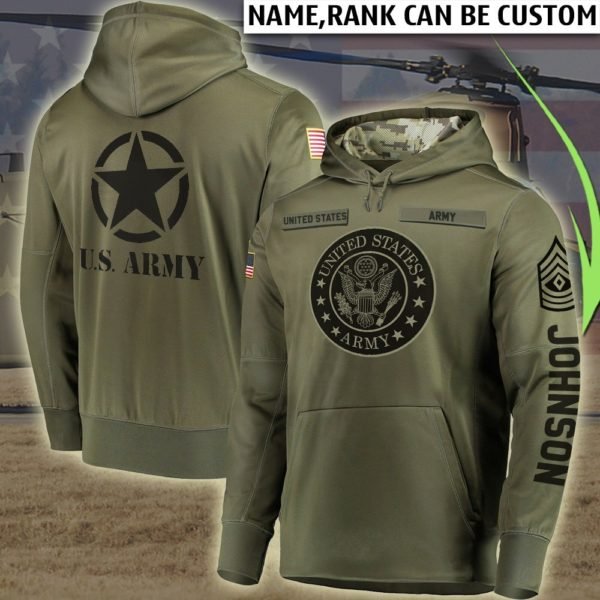 Custom us army all over printed hoodie 3