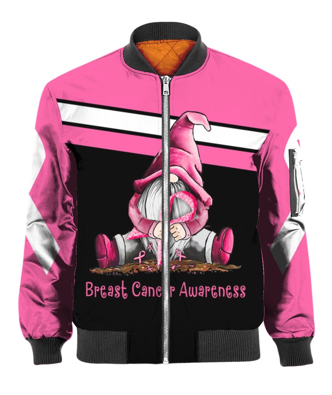 Gnome breast cancer awareness full printing bomber