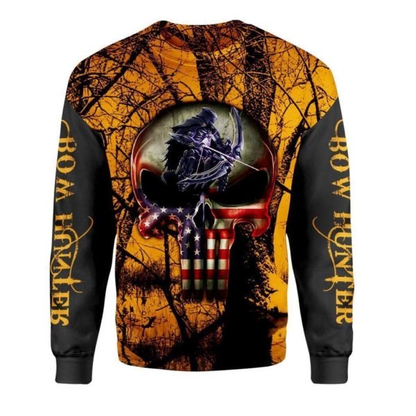 Grim reaper bow hunter full printing sweatshirt