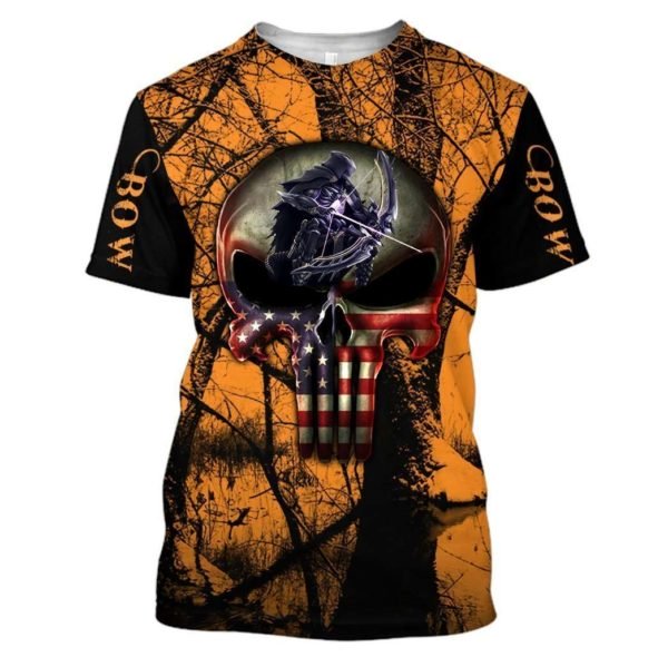 Grim reaper bow hunter full printing tshirt