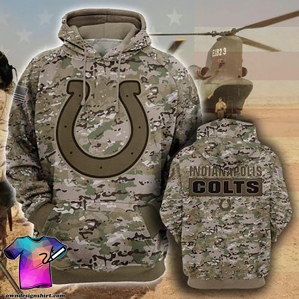 Indianapolis colts camo all over print shirt