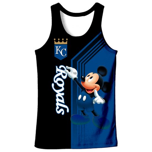 Kansas city royals mickey mouse all over print tank top