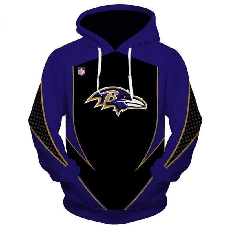 NFL football baltimore ravens full printing hoodie 2