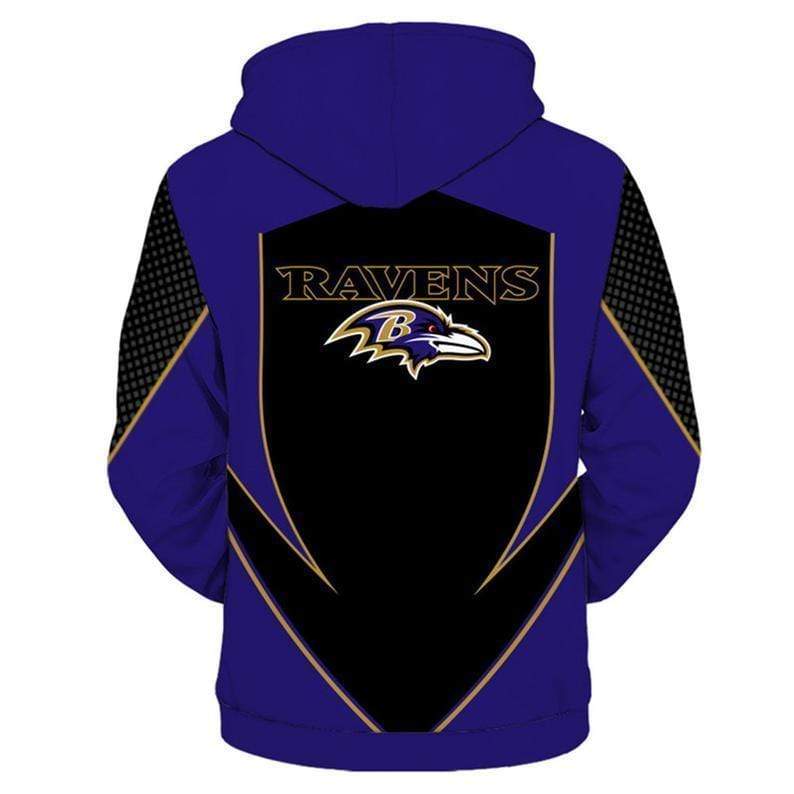 NFL football baltimore ravens full printing hoodie